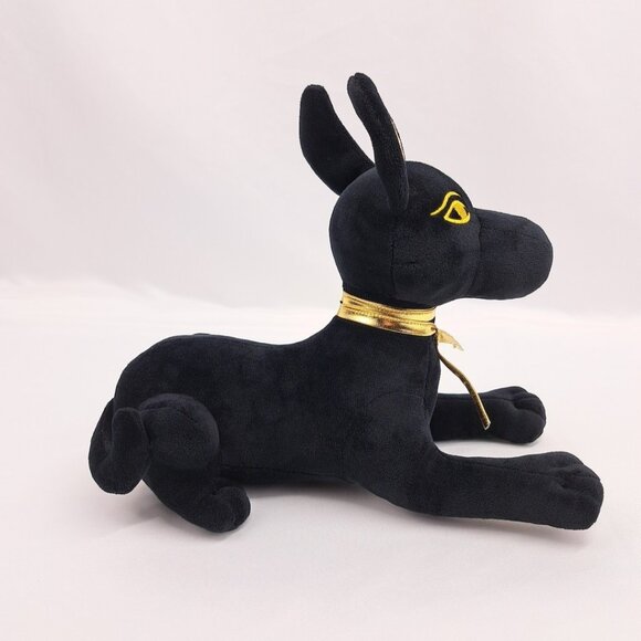 Anubis The Afterlife Egyptian Ancient God Black And Gold Plush Stuffed Animal - Picture 6 of 15